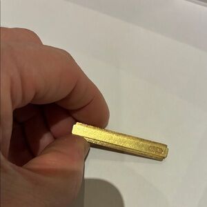 Gold CD Logo Tie Clip👝